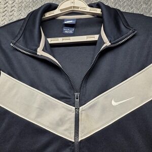 Nike Men's L‎ Track Jacket Navy Gray Full Zip 717285-475